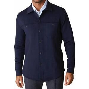 NEW BUKI city cpo shirt jacket in navy hb